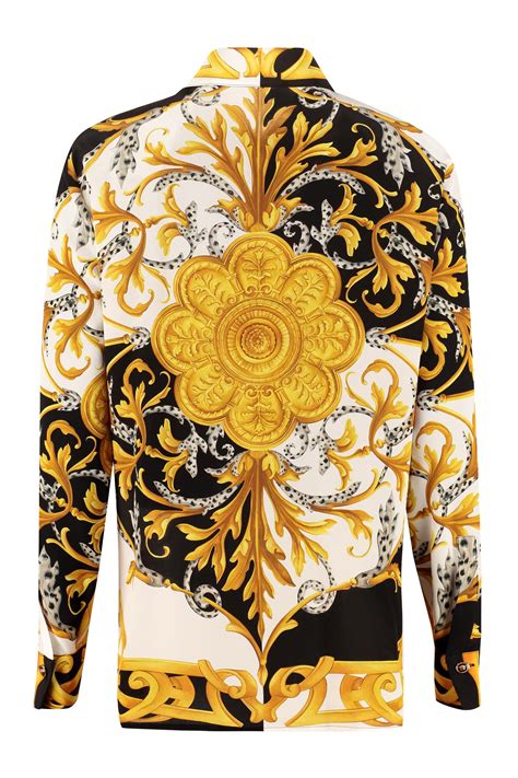 versace shirts gold|authentic versace shirt.